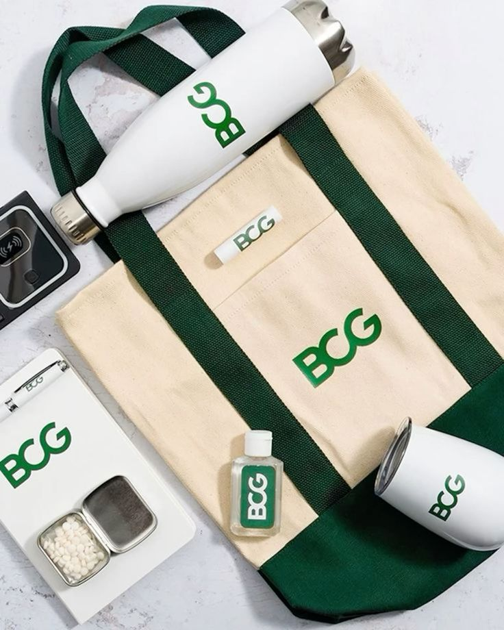 Branded tote bag
